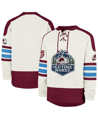 Men's Cream Colorado Avalanche Pond Hockey Trio Eternal Lacer Sweatshirt