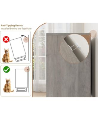 55-Inch Farmhouse TV Stand with 8 Drawers, Wooden Entertainment Center for Living Room & Bedroom