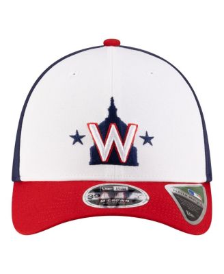 Men's White Washington Nationals Player Replica 39THIRTY M-Crown Flex Hat