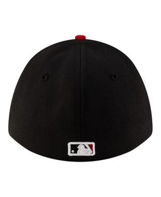 Men's Black Cincinnati Reds Player Replica 39THIRTY M-Crown Flex Hat