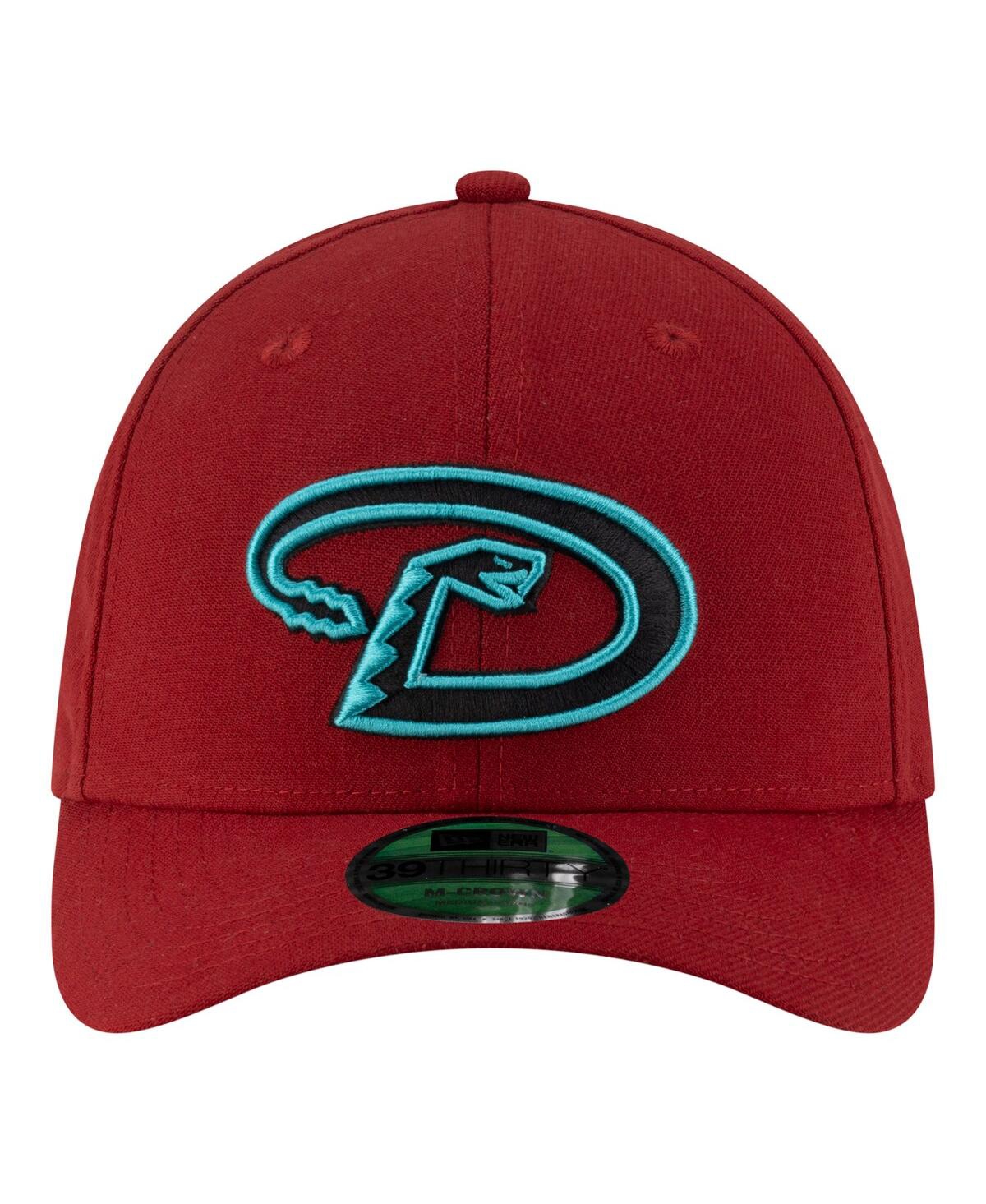 New Era Men's Red Arizona Diamondbacks Player Replica 39THIRTY M-Crown Flex Hat