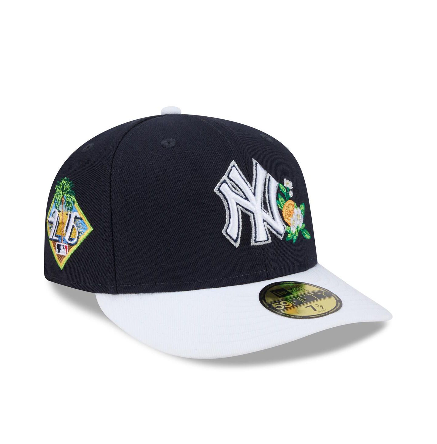 Мужская кепка New Era Navy/White New York Yankees 2026 Spring Training 59FIFTY Fitted Hat — фото 1