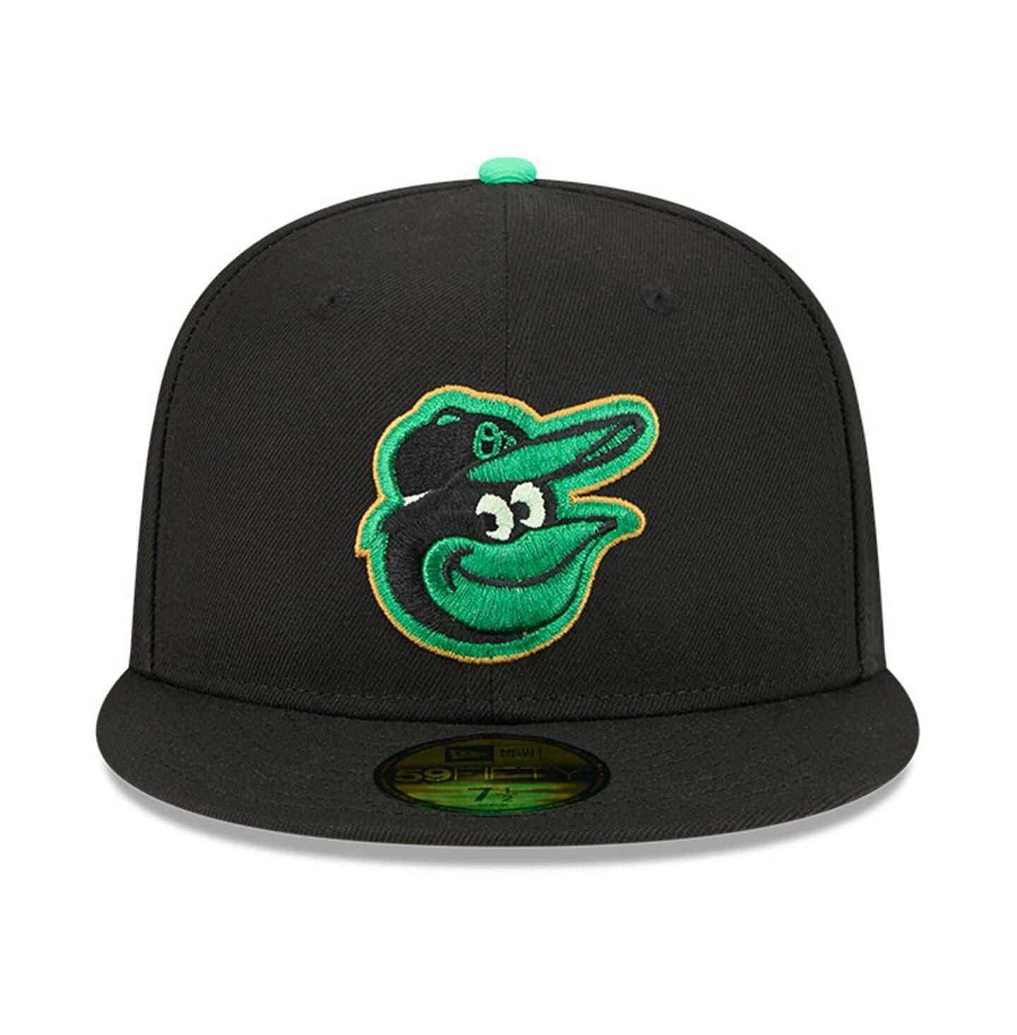 Мужская кепка New Era Black Baltimore Orioles 2026 St. Patrick's Day 59FIFTY Fitted Hat — фото 2