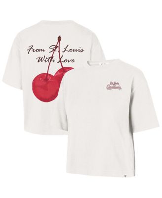 Women's Cream St. Louis Cardinals Love Letter Reed City T-Shirt
