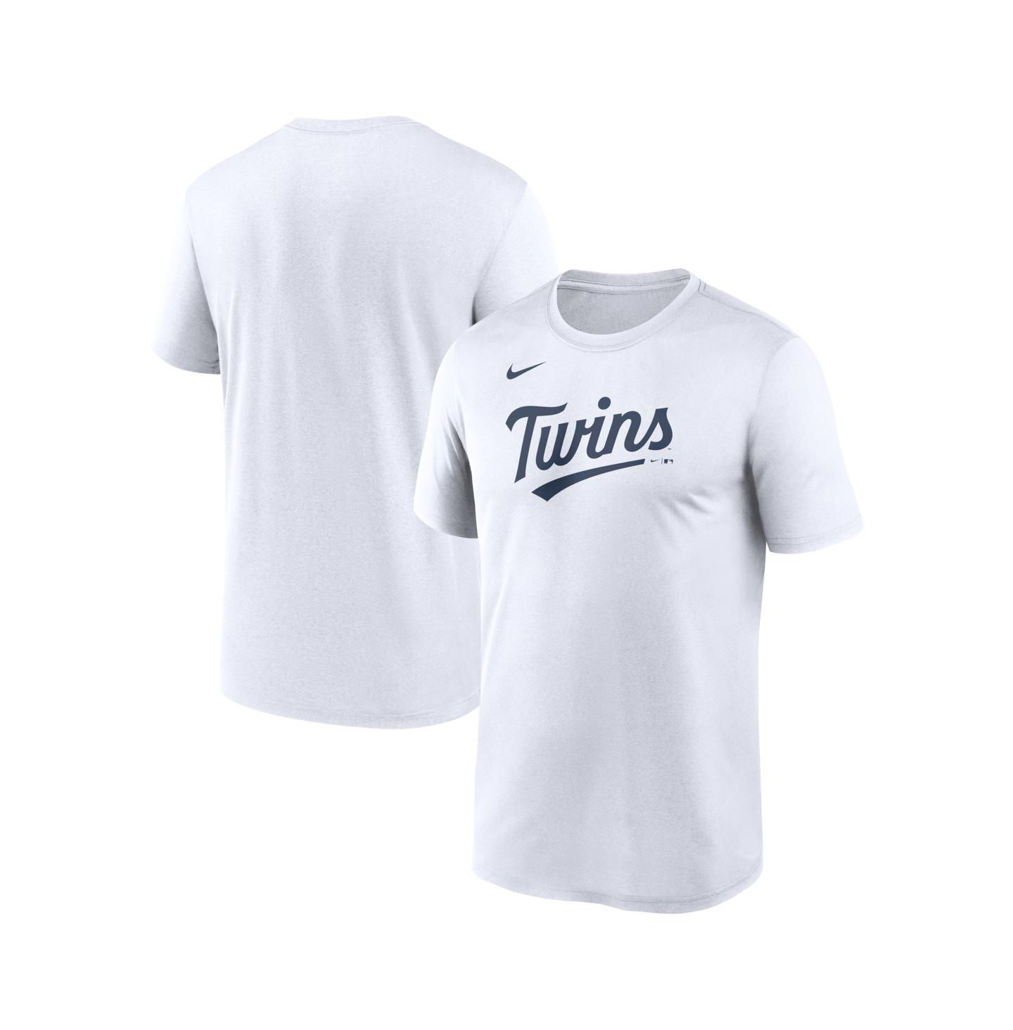 Мужская футболка Nike White Minnesota Twins New Legend Wordmark Dri-FIT — фото 1