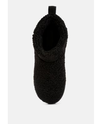 Womens Anatole Fleece Exterior Fluffy Boots