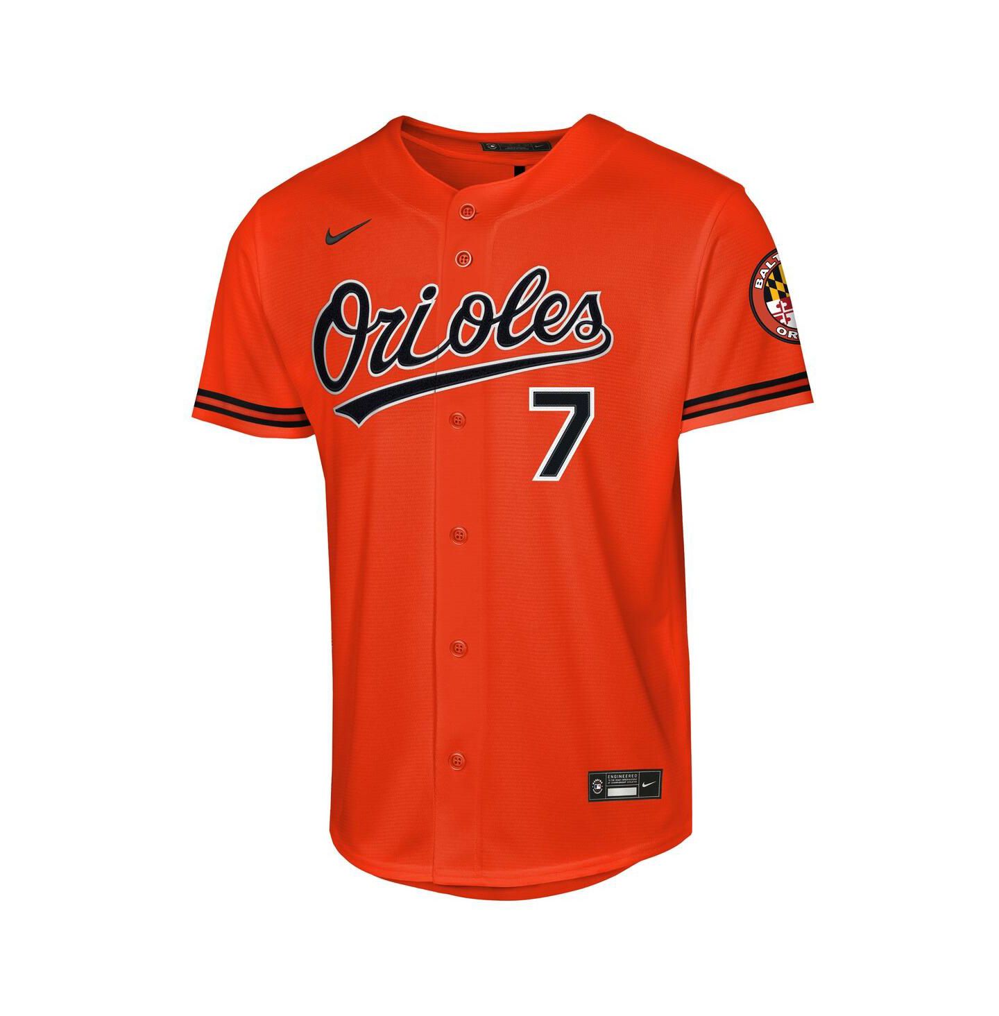 Детское джерси Nike Jackson Holliday Baltimore Orioles Alternate 2 Stadium Player, Orange — фото 2