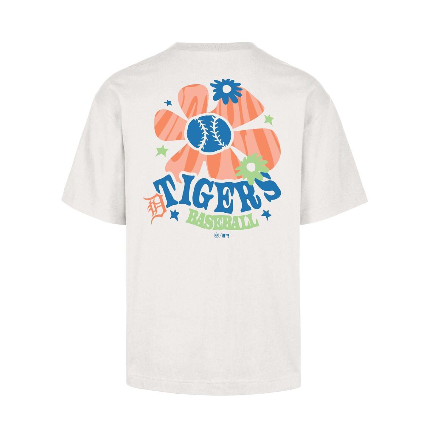 Мужская футболка '47 Brand Cream Detroit Tigers Flora Foundation — фото 3