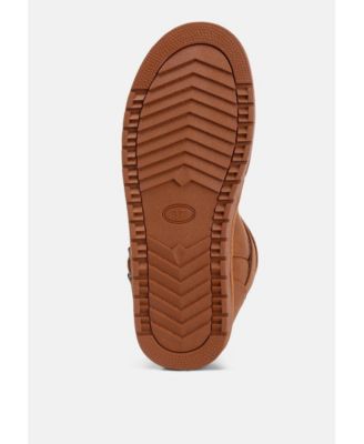 Womens basil buckle strap detail boots