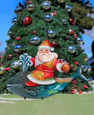 Whale Tail Free Standing Garden Decor