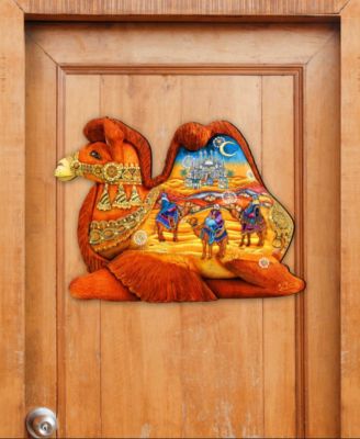 Camel Three Kings Nativity Christmas Door Hanger
