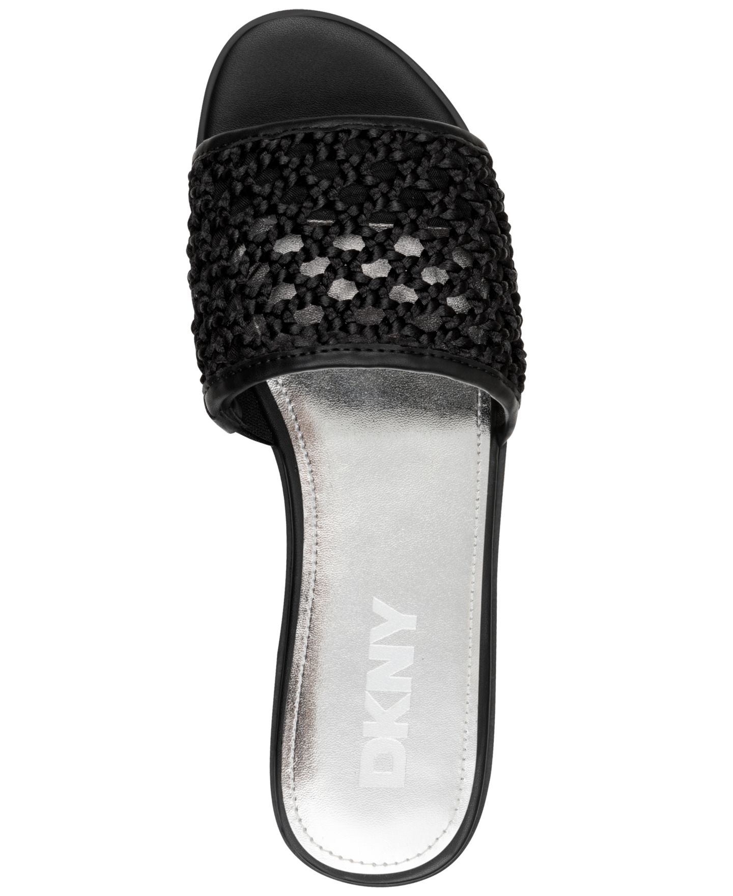 Женские сандалии DKNY Winter Slip-On Flat, цвет: Чёрный — фото 4
