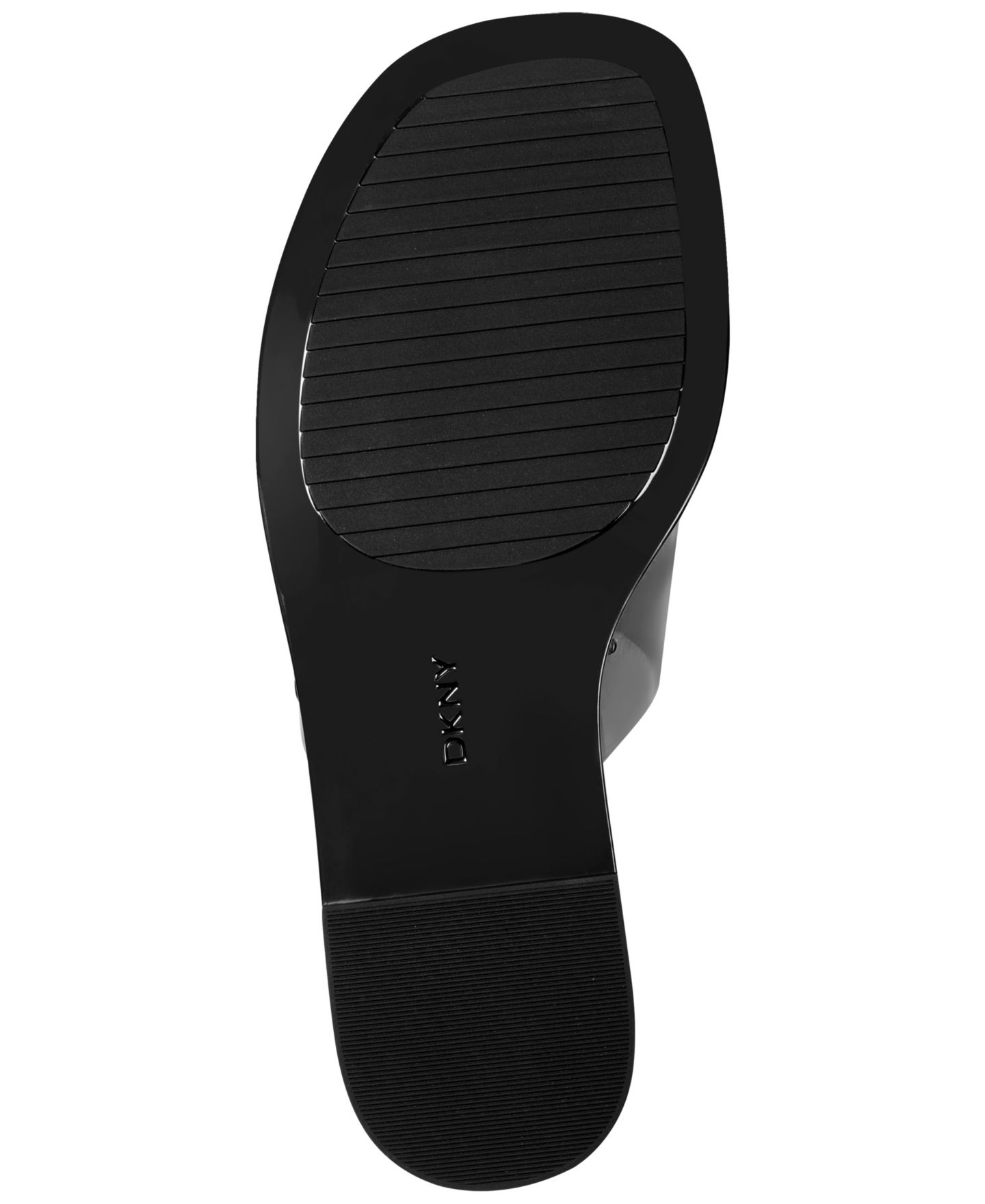 Женские сандалии DKNY Cataline Slide Flat, цвет: Чёрный гладкий — фото 5