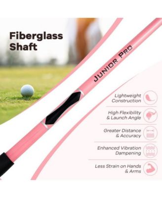 38 Inch 165CC Junior 3 Fairway Wood Golf Club with Fiberglass Shaft for Kids Ages 11-14