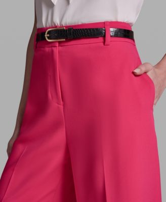 Women's Belted Wide-Leg Pants