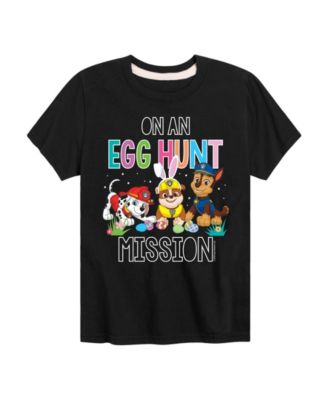 Boys' Toddler 2T-5T Paw Patrol On An Egg Hunt Mission Short-Sleeve Graphic T-Shirt