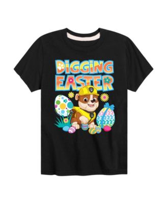 Boys' Toddler 2T-5T Paw Patrol Digging Easter Short-Sleeve Graphic T-Shirt