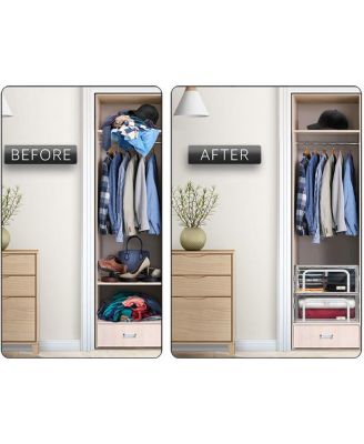 Small Foldable Clear Plastic Storage Bags with Metal Frame & Carry Handles for Bedding Linen & Clothing