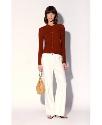 Women's Pippa Rope Rib Button-Front Cardigan