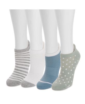 Women's Dream Step Sporty Low Cut Ankle Socks, 4 Pair Pack