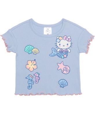 Girls' 2T-6X Hello Kitty Short-Sleeve T-Shirt and Shorts, 2-Piece Set