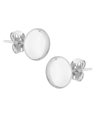 Flat Ball Stud Earrings (7mm) in 14k Yellow, White, or Rose Gold