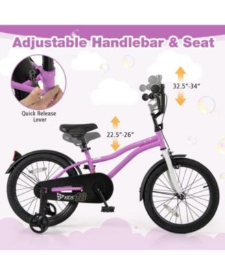 Kids 18 Inch Bike with 2 Brakes for Ages 4-8