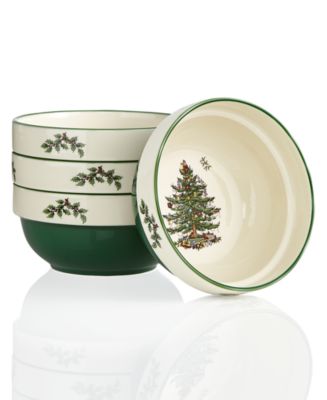 Spode Christmas Tree Stacking Bowls, Set of 4 - Macy's