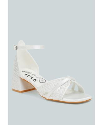 Womens Babylon Pearl Embellished Strappy