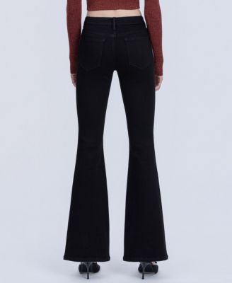 Women's Mid Rise Seamless Waistband Flare Jeans