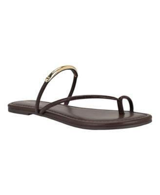 Women's Bienna Strappy Ornamented Flat Slip-On Sandals
