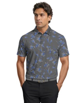 Men's Energized Floral Print Golf Polo Shirt