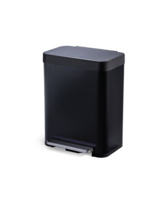 13 Gallon Kitchen Trash Can with Soft Close Lid, Liner-Free Stainless Steel Body