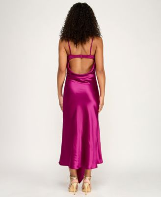 Juniors' Sweetheart Neck Dress