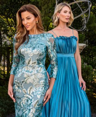 Women's Spaghetti Strap Pleated Ball Gown