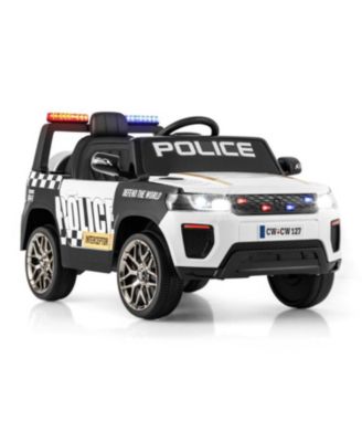 12V Kids Ride on Police Car with Remote and Siren Flashing Lights