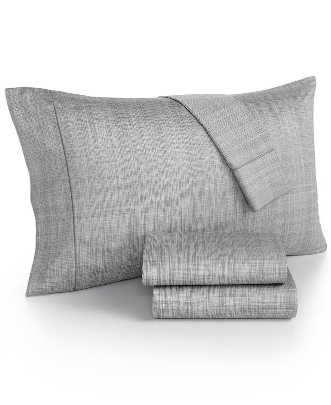 Hotel Collection CLOSEOUT! Modern Plaid 525 Thread Count King Sheet Set, Created for Macy&#39;s ...