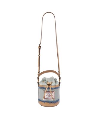 Buddha Patch Frayed Bucket Bag