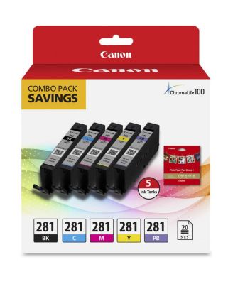 2091C006 (CLI-281) ChromaLife100 Ink/Paper Combo