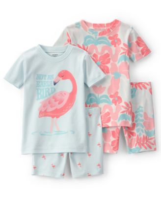 Baby Boys' Short-Sleeve T-Shirt and Shorts Sleep & Play, 4-Piece Set