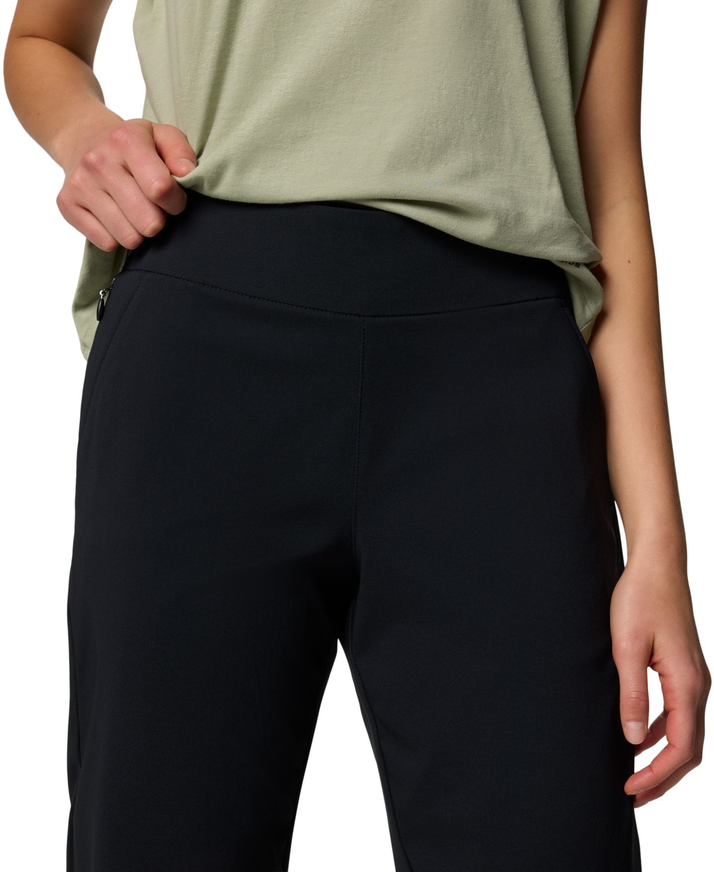Женские брюки Columbia All Seasons Regular-Fit Capri, цвет: Чёрный — фото 4