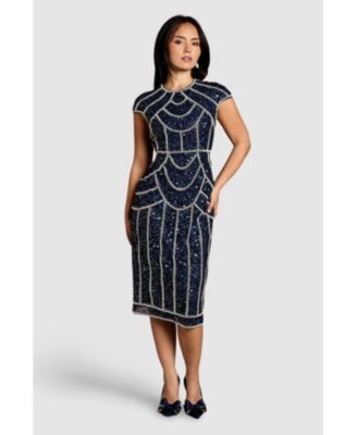 Women's Embellished Midi Dress