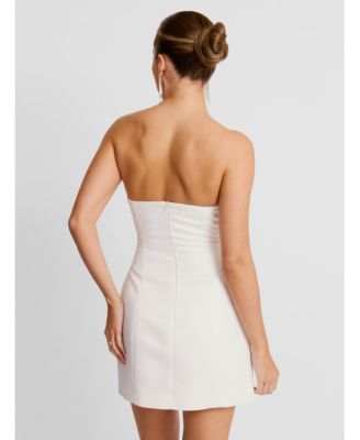 Women's Bandeau Embellished Diamante Mini Dress