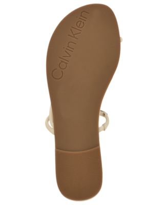 Women's Bienna Strappy Ornamented Flat Slip-On Sandals