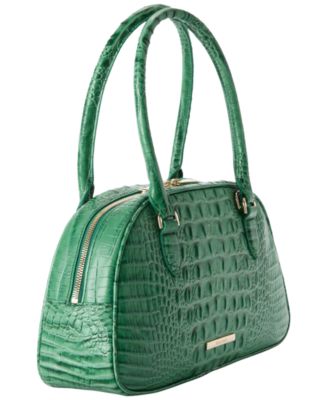 Angie Alden Road Medium Leather Dome Satchel Bag