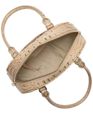 Angie Alden Road Medium Leather Dome Satchel Bag