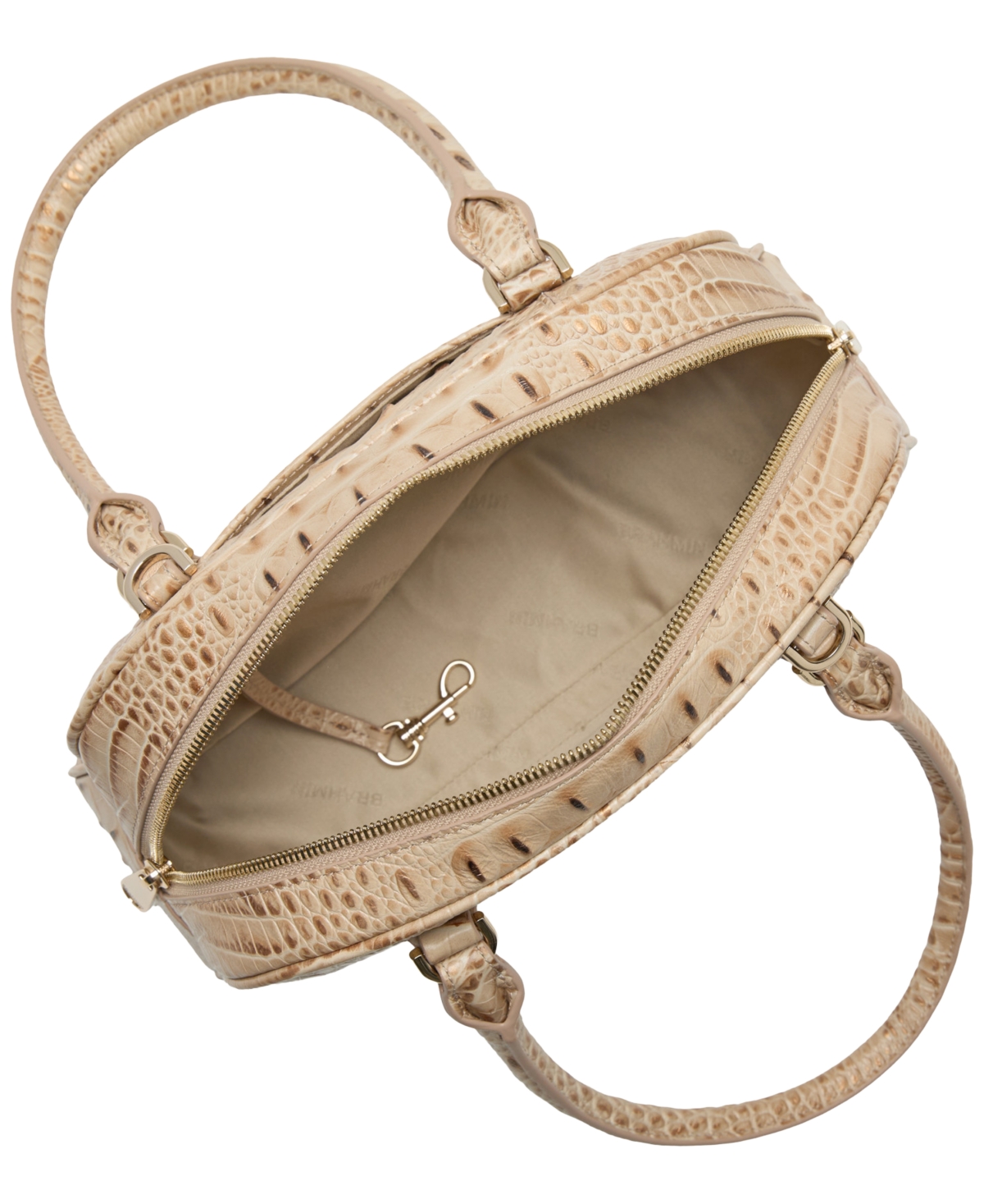 Brahmin Angie Alden Road Leather Medium Satchel Bag