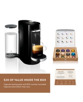 Vertuo Plus Deluxe Coffee and Espresso Machine by De'Longhi in Black