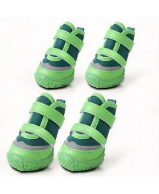 Anti-Slip Breathable Dog Boots for Paw Protection, Outdoor Use, Reflective Straps