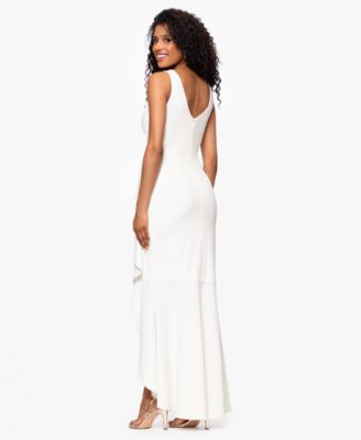 Petite Sleeveless V-Neck High-Low Dress